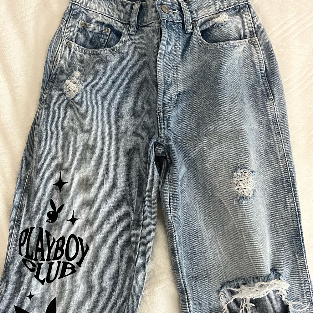 High Rise Playboy by Pacsun jeans.